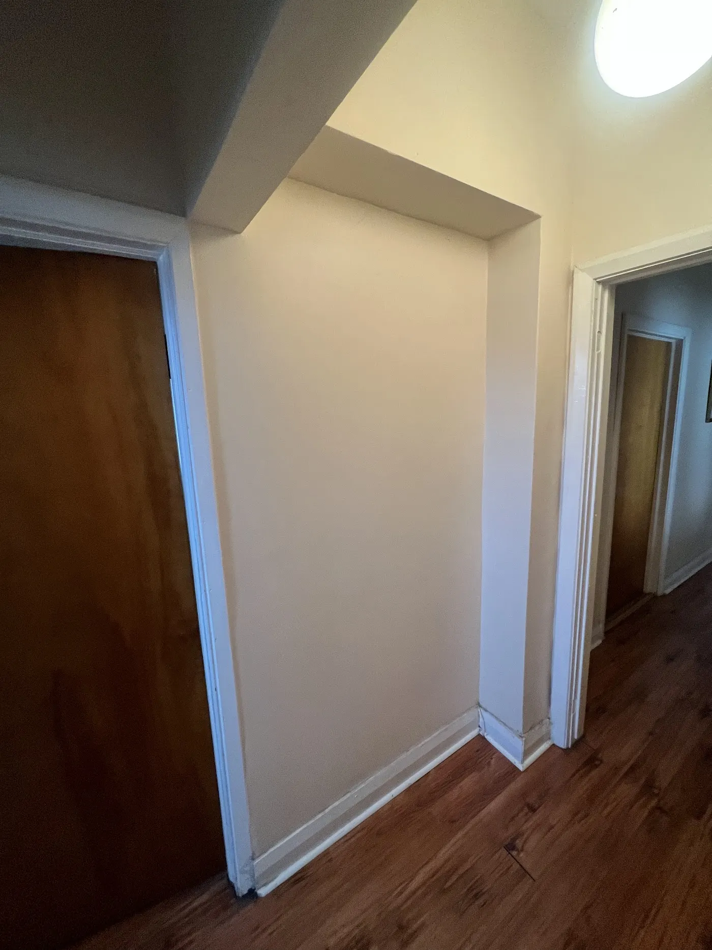 Before: built-in project wall